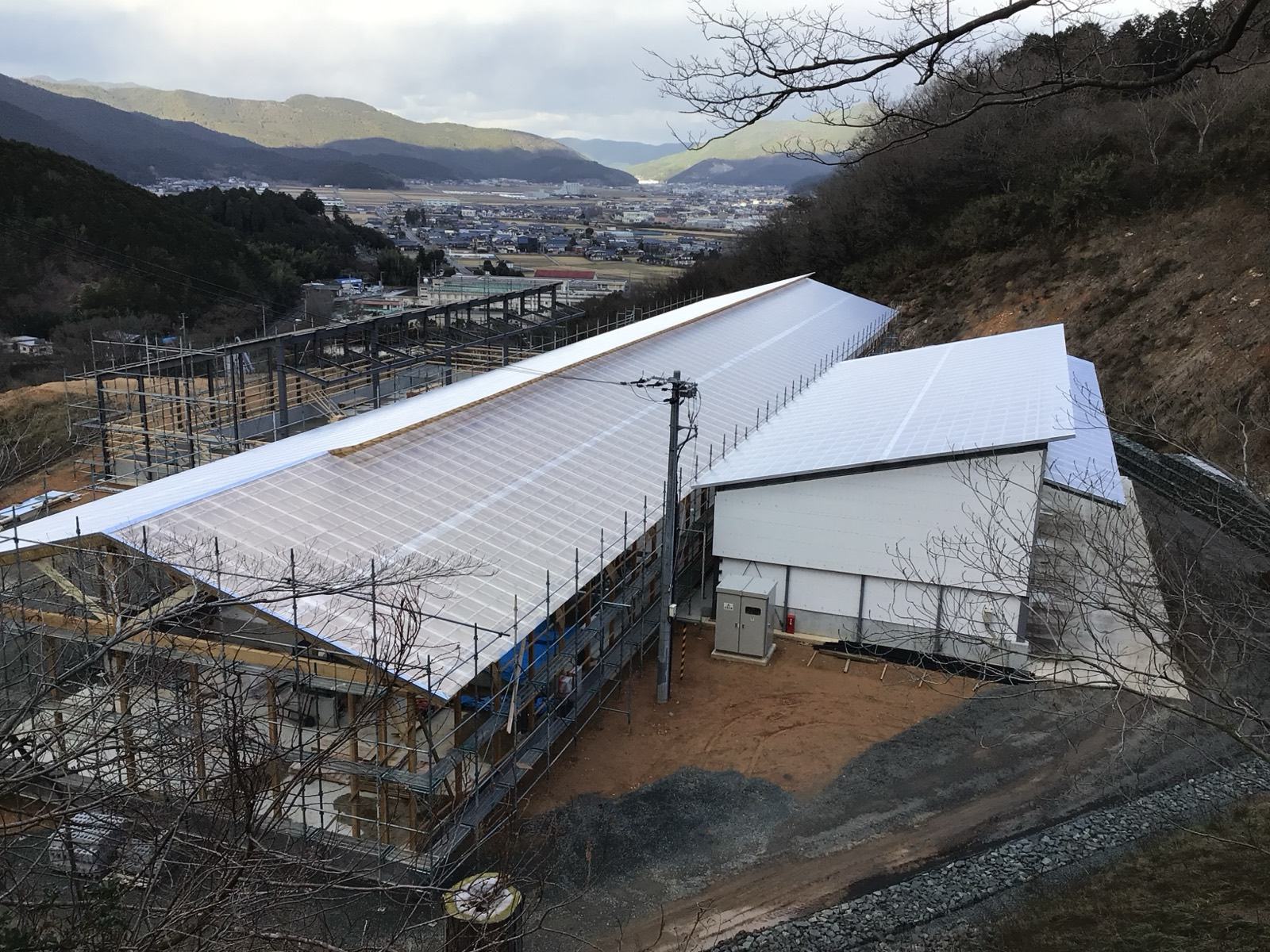 牛舎工事